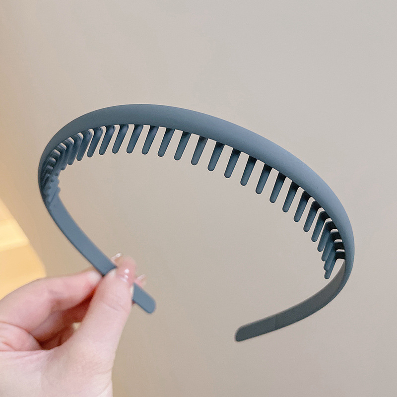 Coreano alto cráneo debe aumentar la altura esponjoso peludo ondulado banda de cabello de doble uso con dientes para mujeres