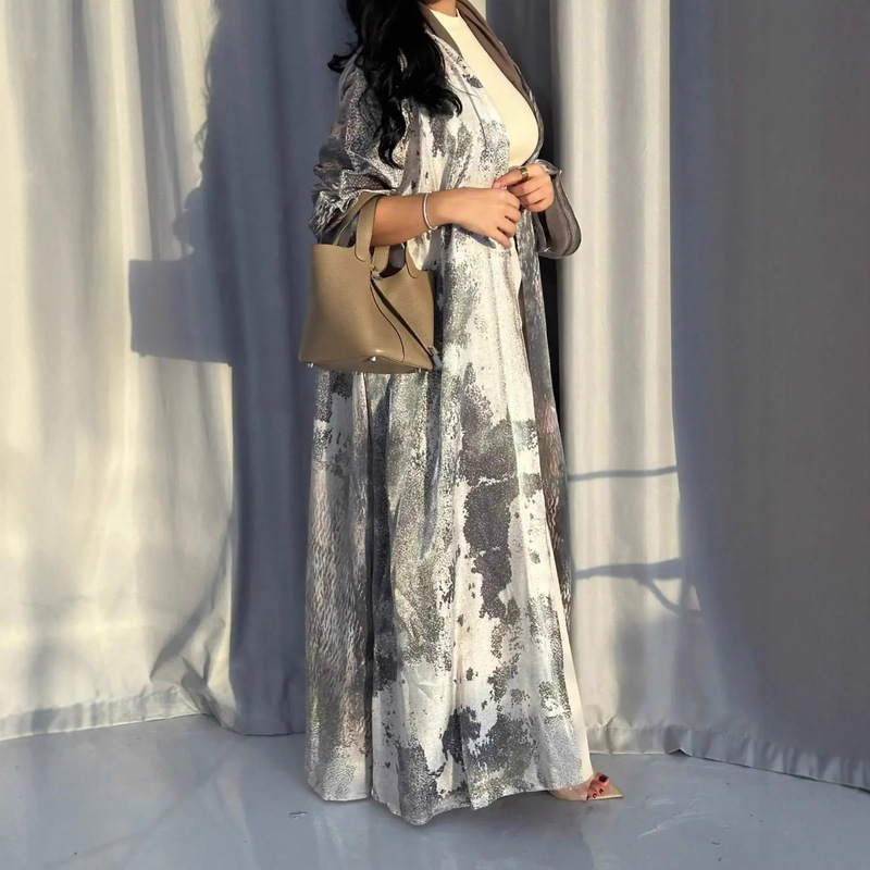 Cross-Border Foreign Trade Aliexpress Tiktok Amazon Printed Cardigan Robe