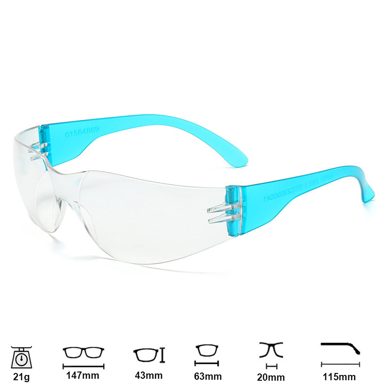 117 gafas transparentes de alta definición gafas de seguridad de trabajo anti-espuma al aire libre experimento antiquímico gafas de soldadura