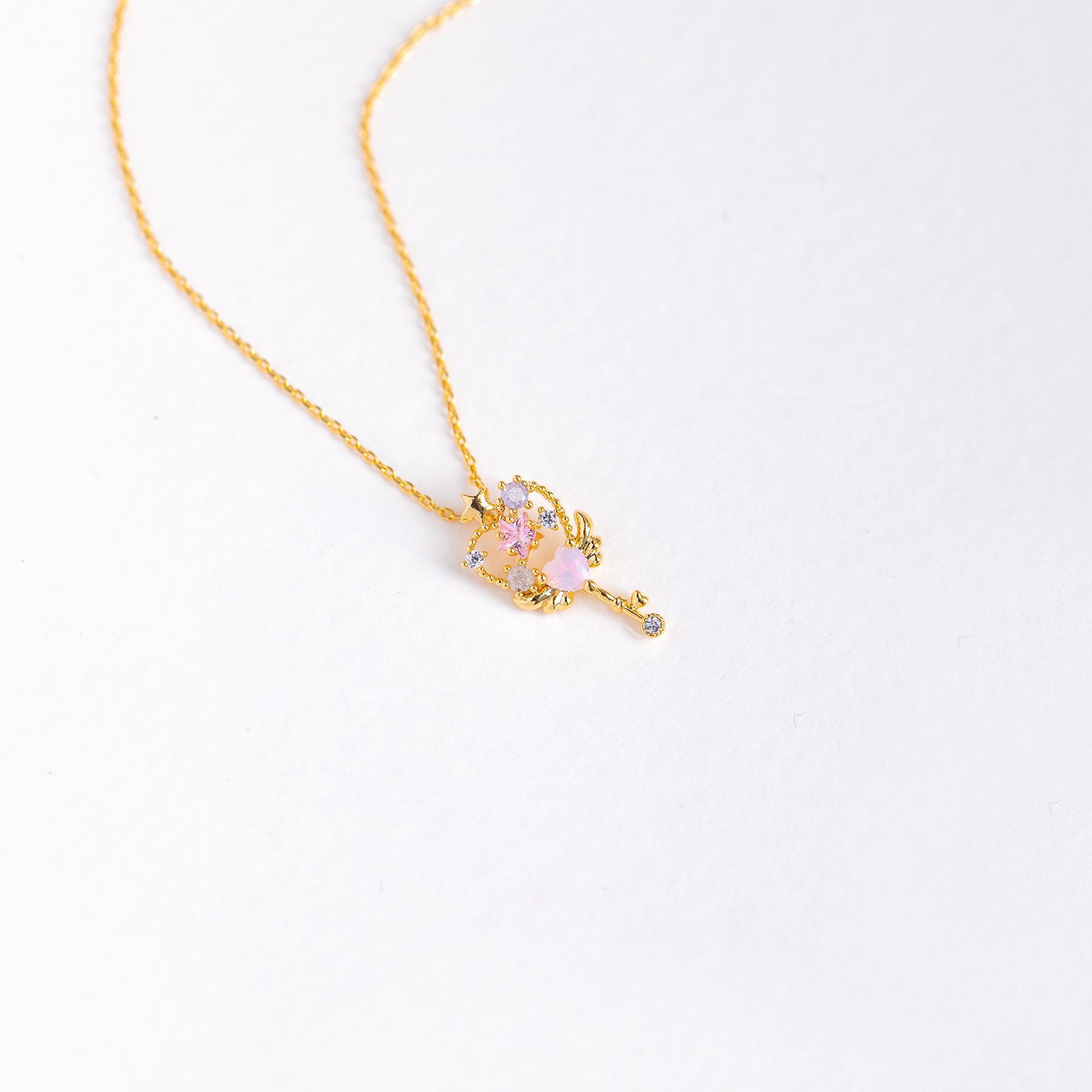 Fashion Heart Shape Copper Pendant Necklace Zircon Copper Necklaces display picture 4
