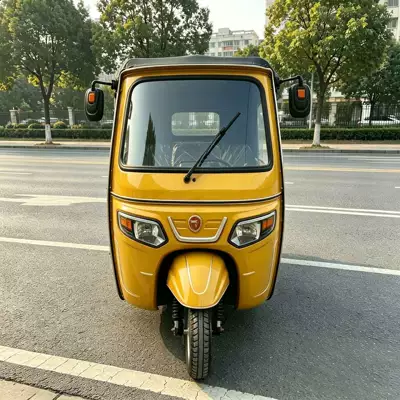 Fuel-Powered Three-Wheeled Yellow Durable Vehicle Sərnişin üçtəkərli motosikllar