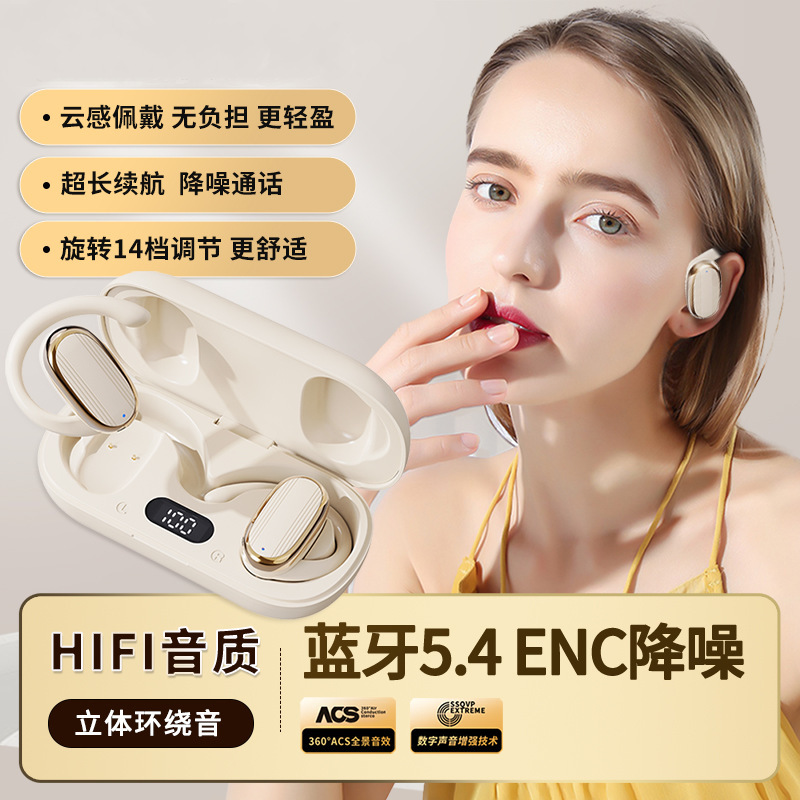 Gt529 Cloud Sense Ows Wireless Bluetooth Headset High Quality Noise Reduction Open Type Non-In-Ear Hifi Sound Quality Wholesale