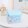 Cartoon polyurethane table storage box, foldable dressing table