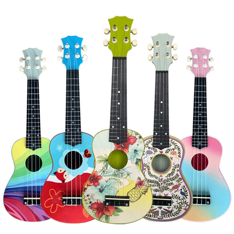 colour children Ukulele Toys Manufactor wholesale customized Hawaii Beginner Early education Ukulele