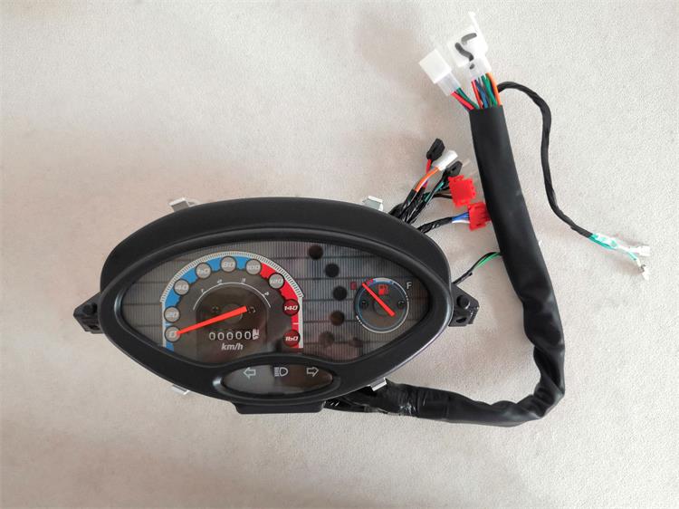 Curved Beam Motorcycle Instrument Assembly Zs110-9S Odometer Code Meter Gear Meter Shen Yun Instrument Shell Glass