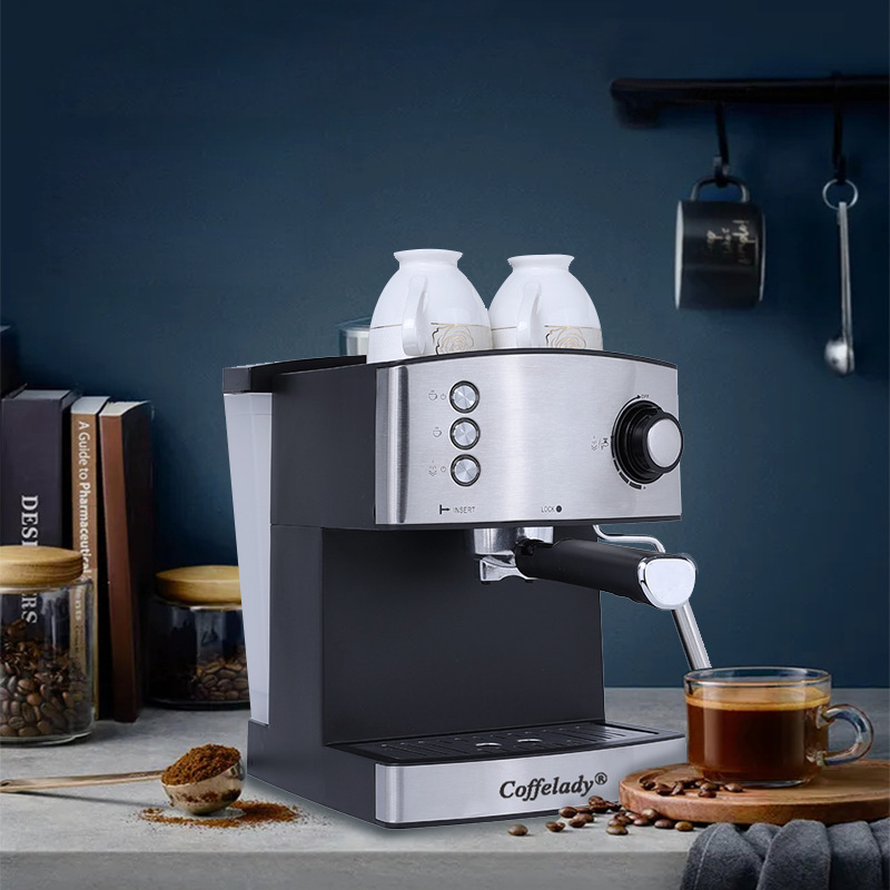 Coffelady 15bar semiautomático máquina de café espresso tipo bombeo burbuja de leche máquina de café Cappuccino