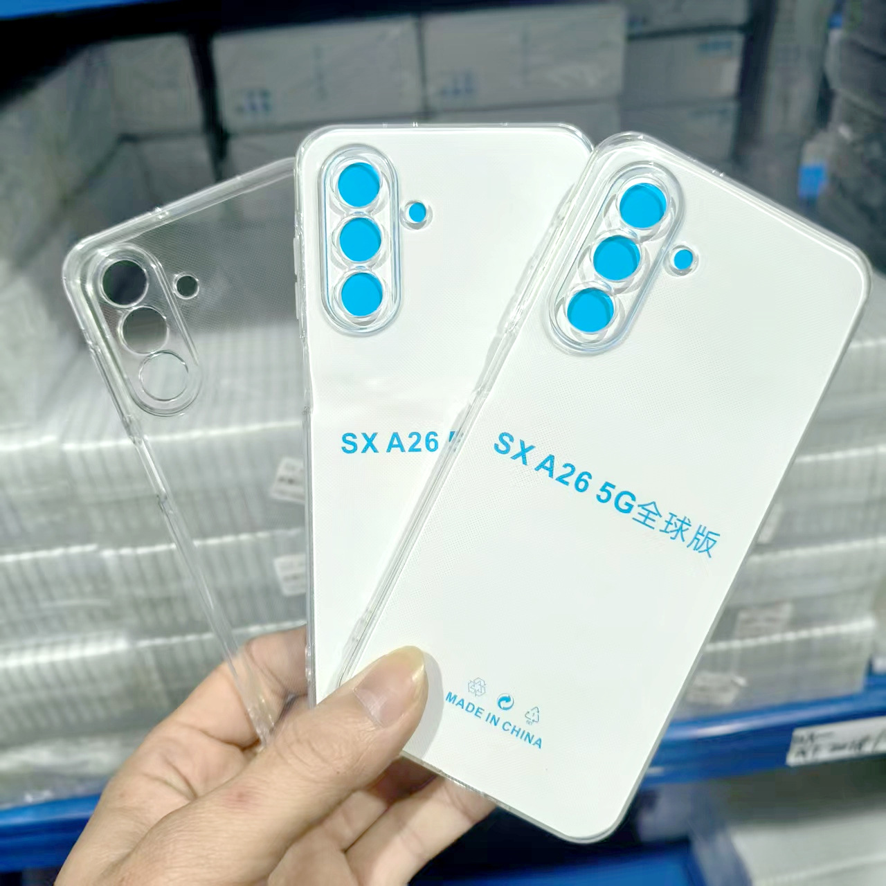 适用SAM三星A26 5G透明TPU手机壳1.5mm高透直边TPU透明防摔保护套