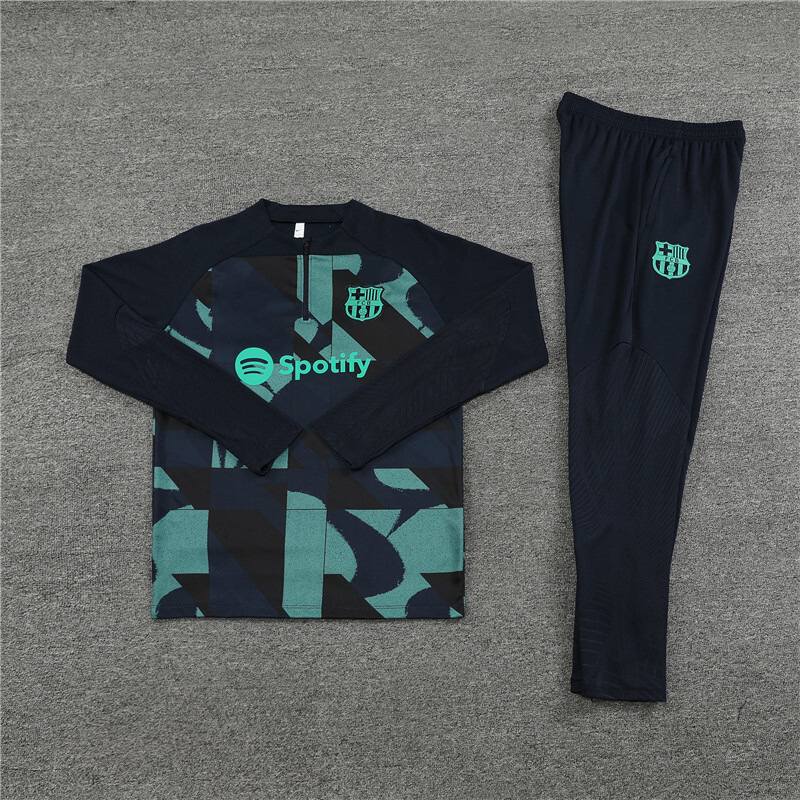 Barça camiseta de entrenamiento de fútbol adulto hombre niño juego de invierno Barça juego de manga larga número de impresión