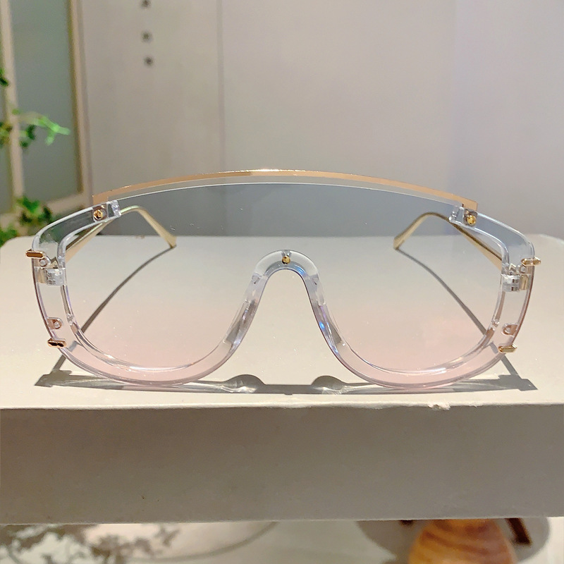 70g Weight Full Frame Glasses Structure Sunglasses Classification PC, UV400 Protection Lens Material Special-Shaped Mirror Glasses Style Travel, Party Occasion Solid Color Pattern Unisex Gender Simple Style, Streetwear Style Pink, Gold Color Simple Style Streetwear Solid Color PC UV400 Protection Special-Shaped Mirror Full Frame Women's Sunglasses 11
