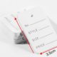 in stock gift identification card color tag blank kraft paper clothing handbag price tag Amazon tag