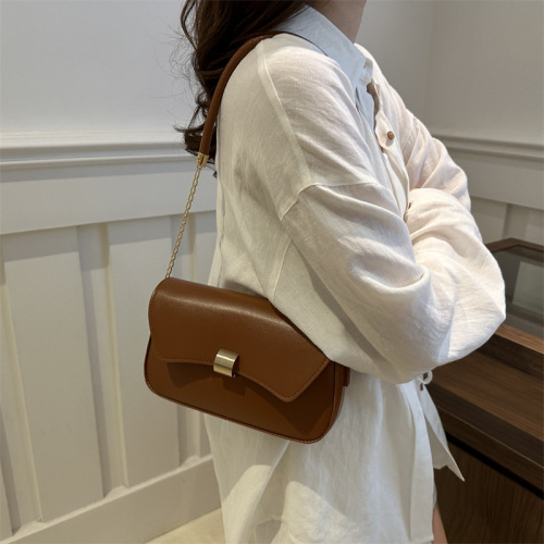 This year's popular fashion Korean chain small bag for women 2024 summer new style simple fashion commuter small square bag