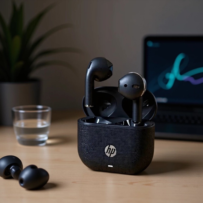 HP S10C Bluetooth Headphones Semi-In-Ear Style, Ultra-Long Battery Life, Low Latency, High-Quality Sound Gaming Headphones (New Model)