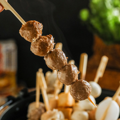 Commercial Chaoshan beef balls, hot pot balls, barbecue, spicy hot skewers, Oden cooking ingredients, quick-frozen wholesale