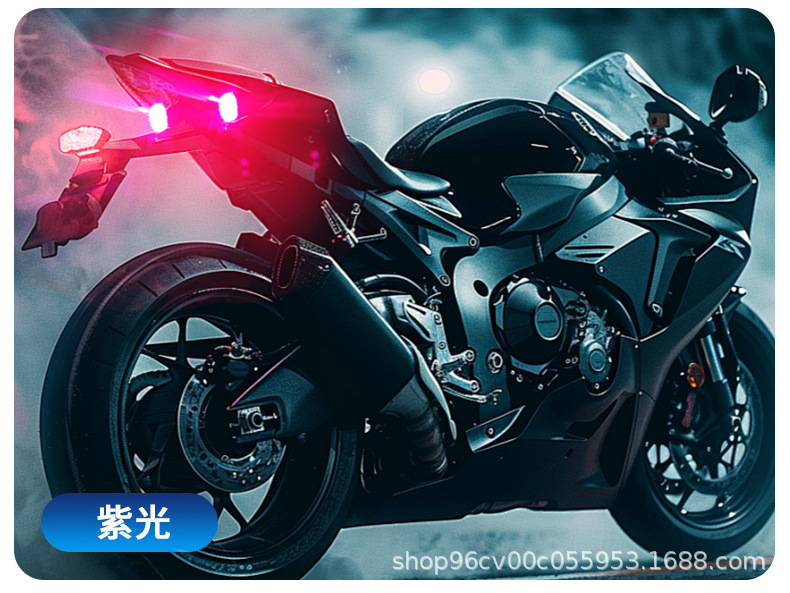 Wireless Remote Control Motorcycle Car Universal Eight-Color Warning Light