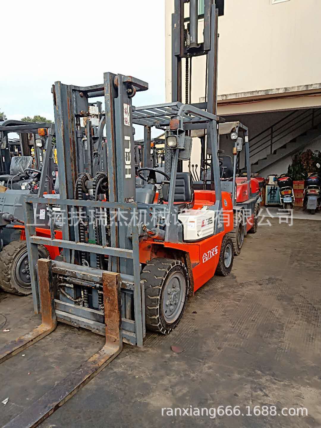 合力3.5吨叉车二手合力3.5吨集装箱叉车 带侧移