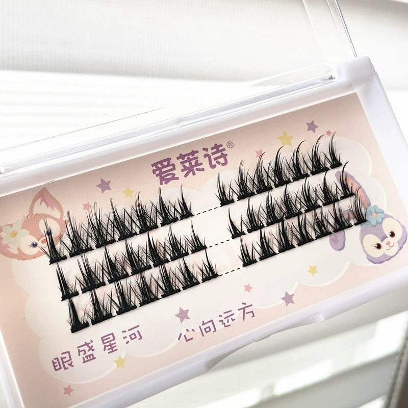False Eyelash Clusters, Short Comic Cosplay Lashes, 3-row & 5-row Little Devil Style