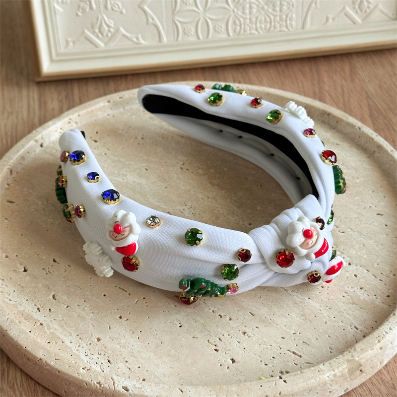 170g Weight Hair Band Hair Accessories Type 1 Piece Quantity Holiday, Festival Occasion Christmas Festival Christmas Tree, Santa Claus Pattern Women's Gender Cute Style Christmas Cute Women's Christmas Tree Santa Claus Hair Band 9