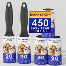 跨境Lint Rollers for Pet Hair宠物滚筒替换可撕式卷纸粘毛器