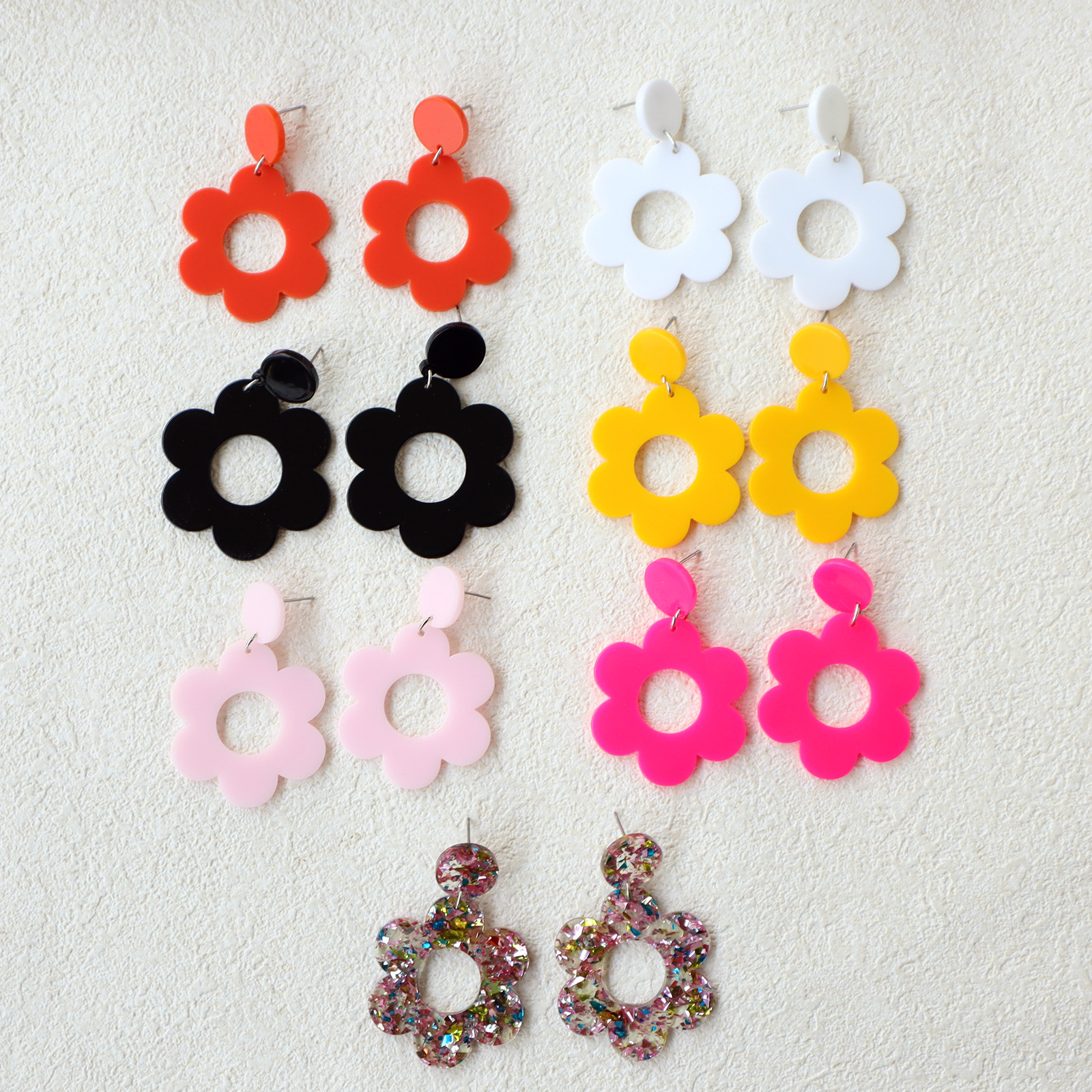 Creative Japanese acrylic retro earrings