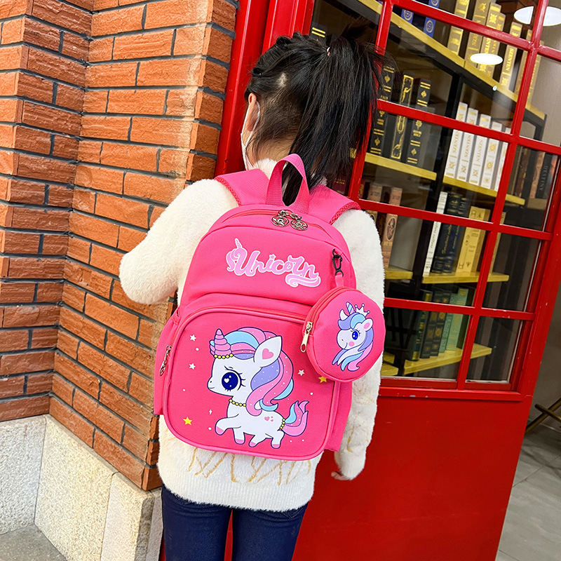 Kindergarten schoolbag chica colgando bolsa pequeña clase media clase preescolar 3-6 años 5 niños bebé niños astronauta mochila