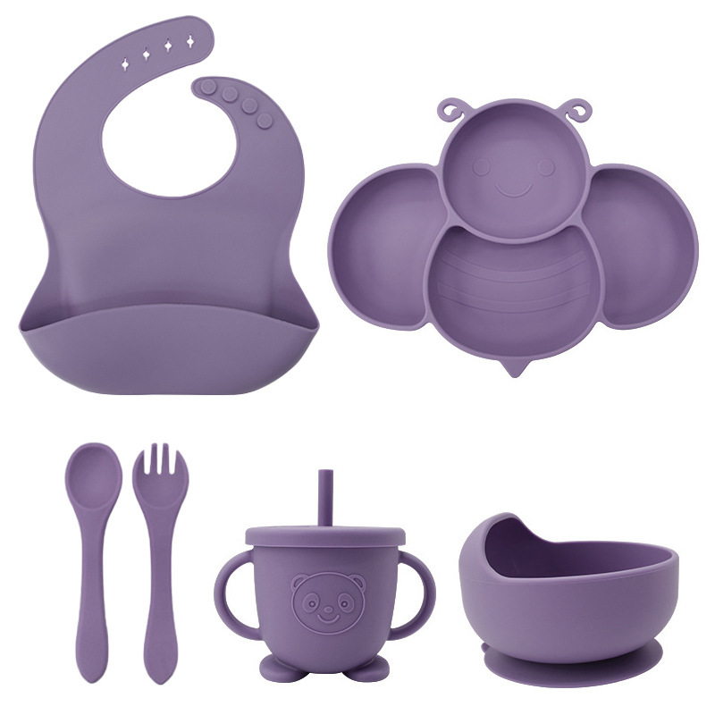 Bee Baby Plate Plate División Plate Baby Chuck Plate Plate Pla