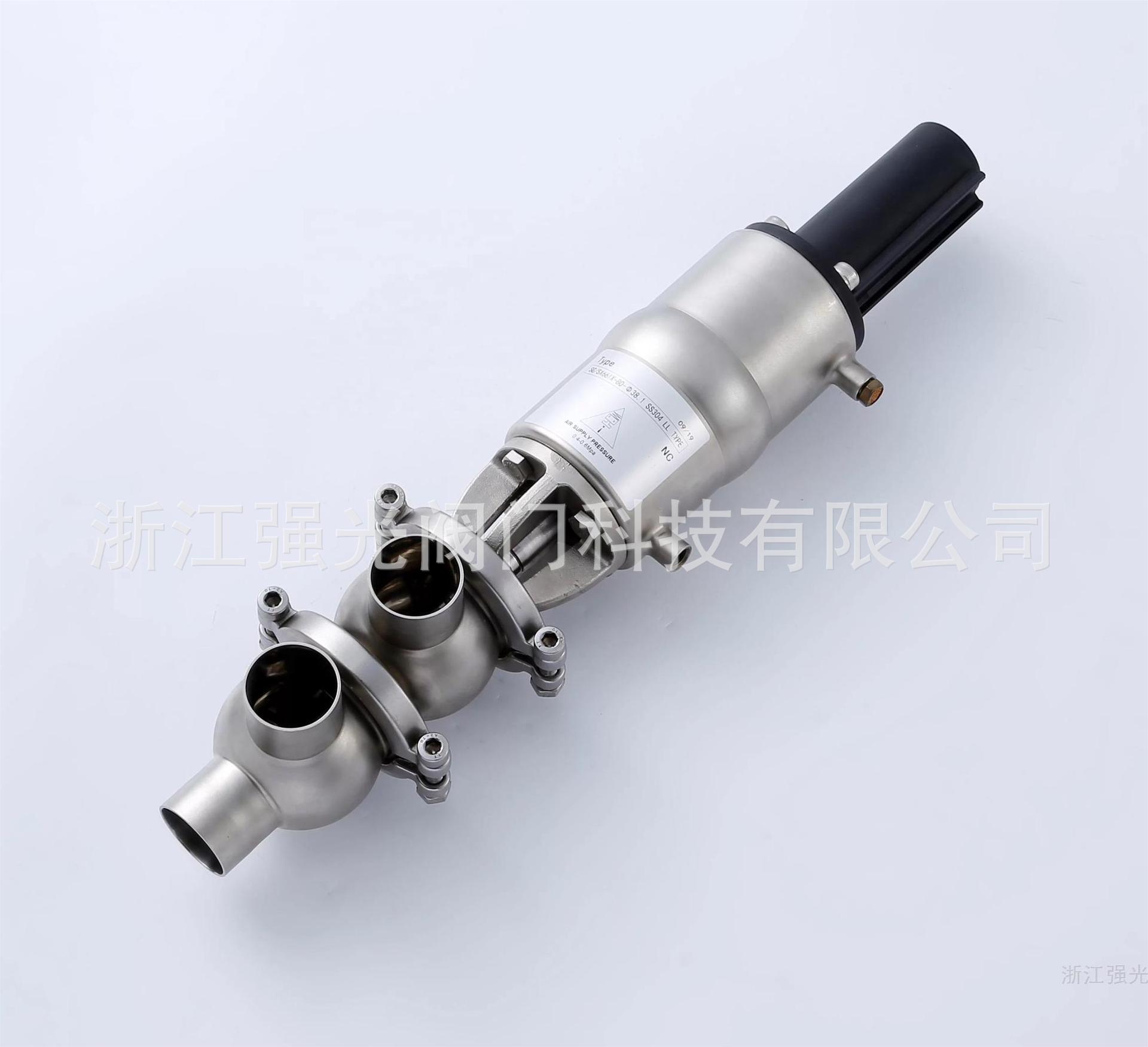 卫生级气动双座换向阀，卫生级单座换向阀，快装 焊接，F型 L型