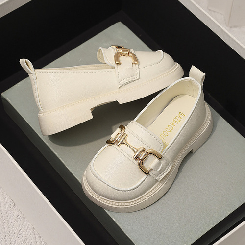 Girls 'small leather shoes in spring and autumn New style children's soft sole and soft face princess shoes for small and medium children, girls' black single-layer shoes