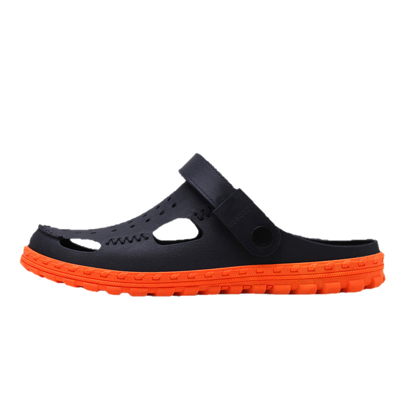 Vietnamese Closed-Toe Men's Sandals Couple Waterproof Non-Slip Clogs Youth Beach Casual Top Quality Garden Shoes_voghion.com