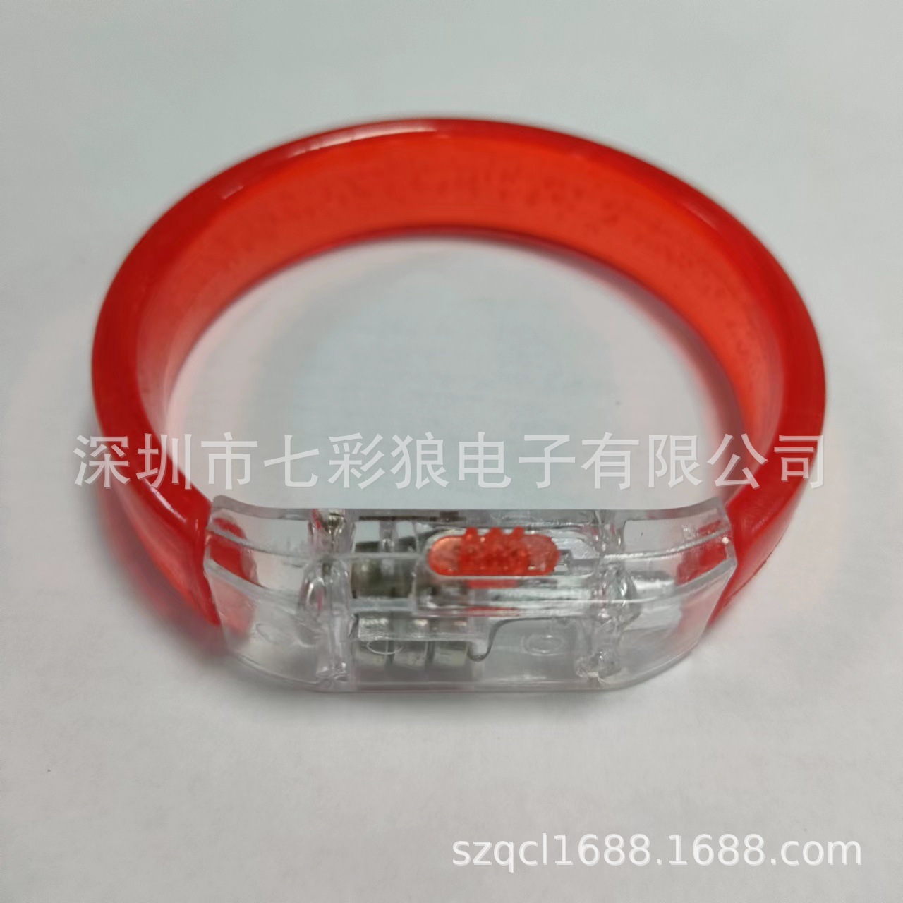 En stock burbuja pulsera LED acrílico luminoso pulsera eléctrica sílaba atmósfera props burbuja plana flash pulsera