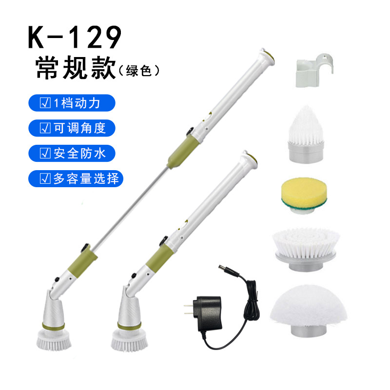 cepillo de limpieza eléctrica limpiadora automática doméstica multifuncional baño baldosas bañera giratoria limpieza inalámbrica cepillo de limpieza