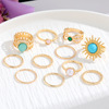 Ring, retro set, European style, suitable for import, simple and elegant design, wholesale
