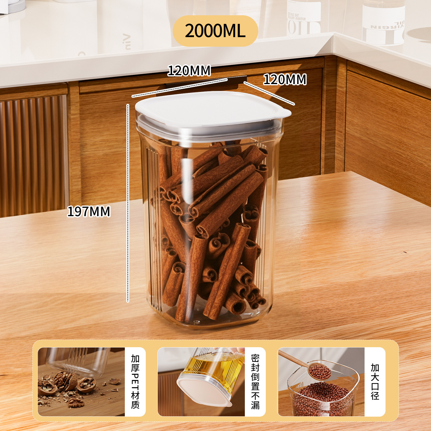 Etiqueta de entrega de 2000ml (modelo de oreja) extra grande