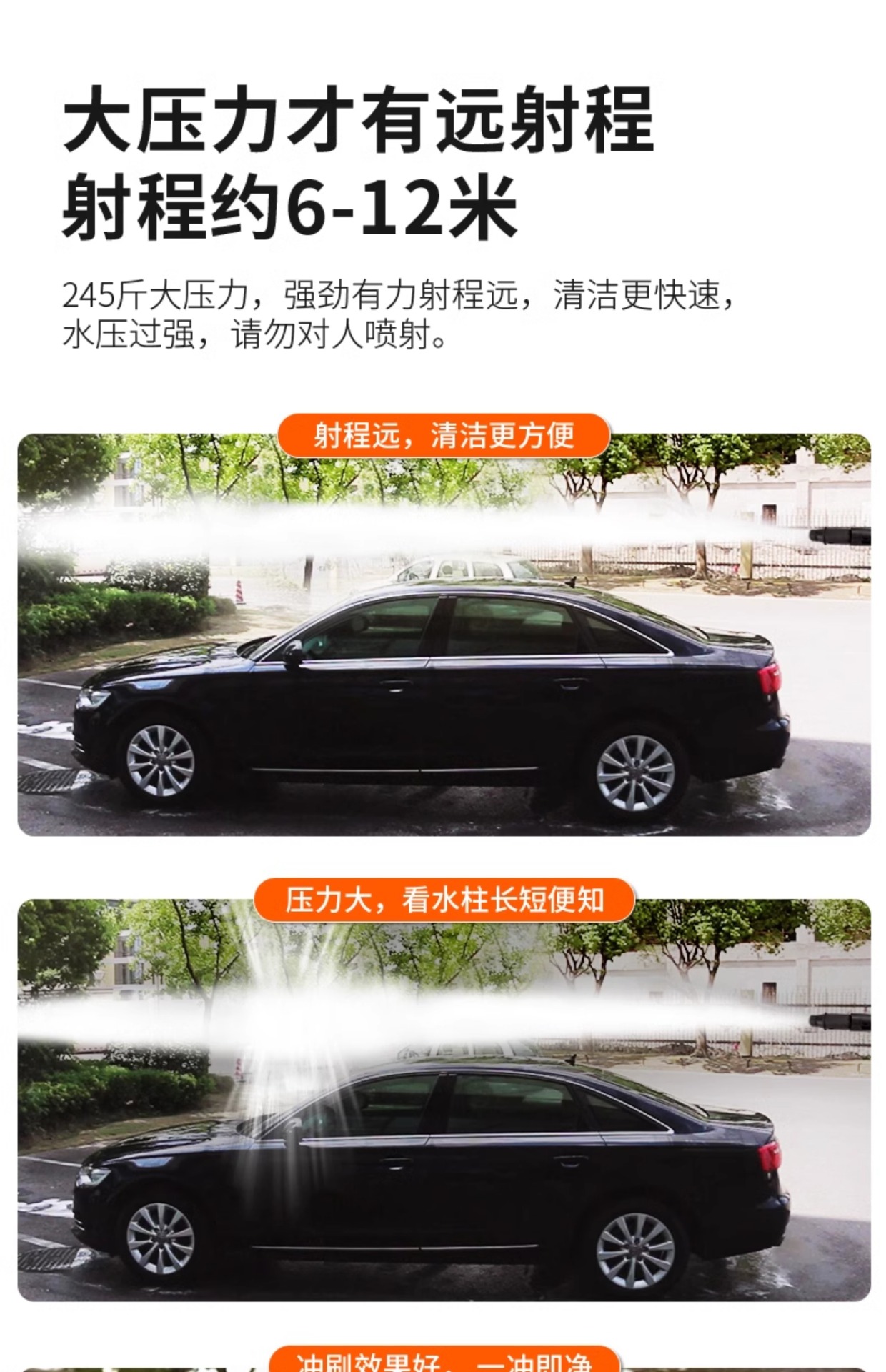 High-Pressure Car Wash Water Pump for Home Use, 220V Powerful Portable Car Cleaning Tool with Booster, Wholesale