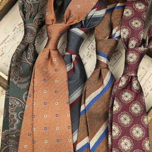 Tie men's Korean-style British retro pattern 8CM formal wear casual all-match suit wedding fashion tie