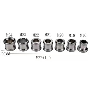 Faucet Aerator Adapter Water Purifier Converter 4-Point Internal and External Thread M24 to 22 Coarse and Fine Thread External Thread Connector