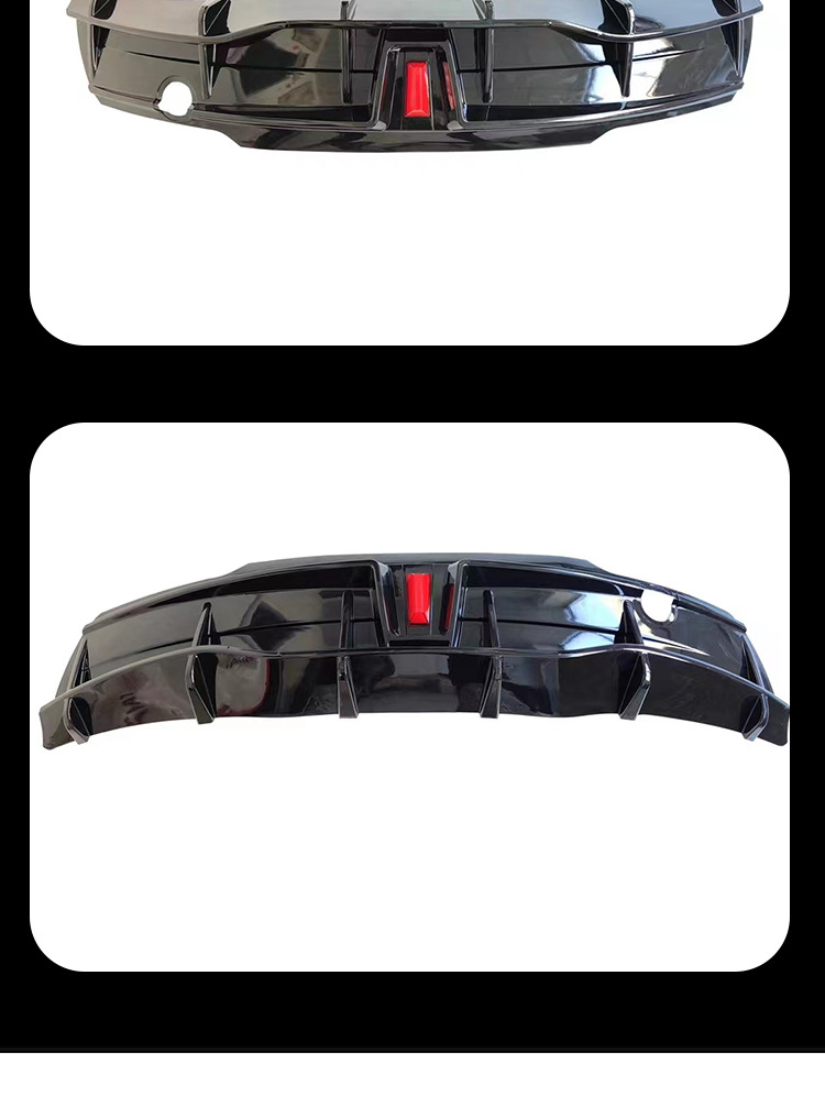 Applicable to Tesla MODEL Y rear lip Tesla Model Y modified black warrior MODEL with light rear lip rear spoiler