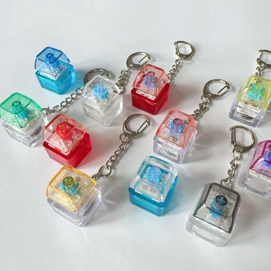 Cross-border decompression button PC cap fingertip pinch press mechanical keyboard decompression button keychain decompression toy