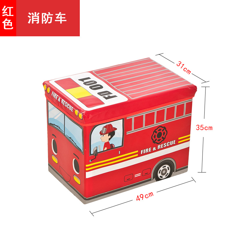 Large red fire truck compartment_ordinary