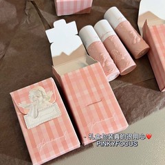 PinkyFocus Angel Silk Velvet Lip Glaze with 3D Embossed Matte Texture, Long-Lasting, Budget-Friendly Student Edition