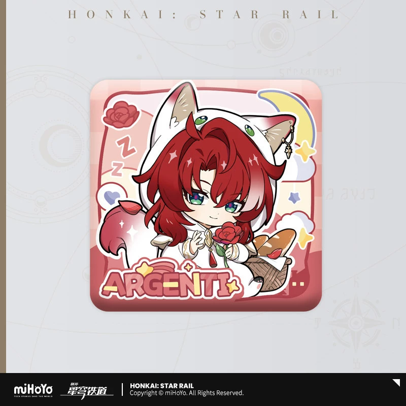 Коллекционный значок (Honkai: Star Rail) — персонаж, цветной картон на подложке, одиночный
