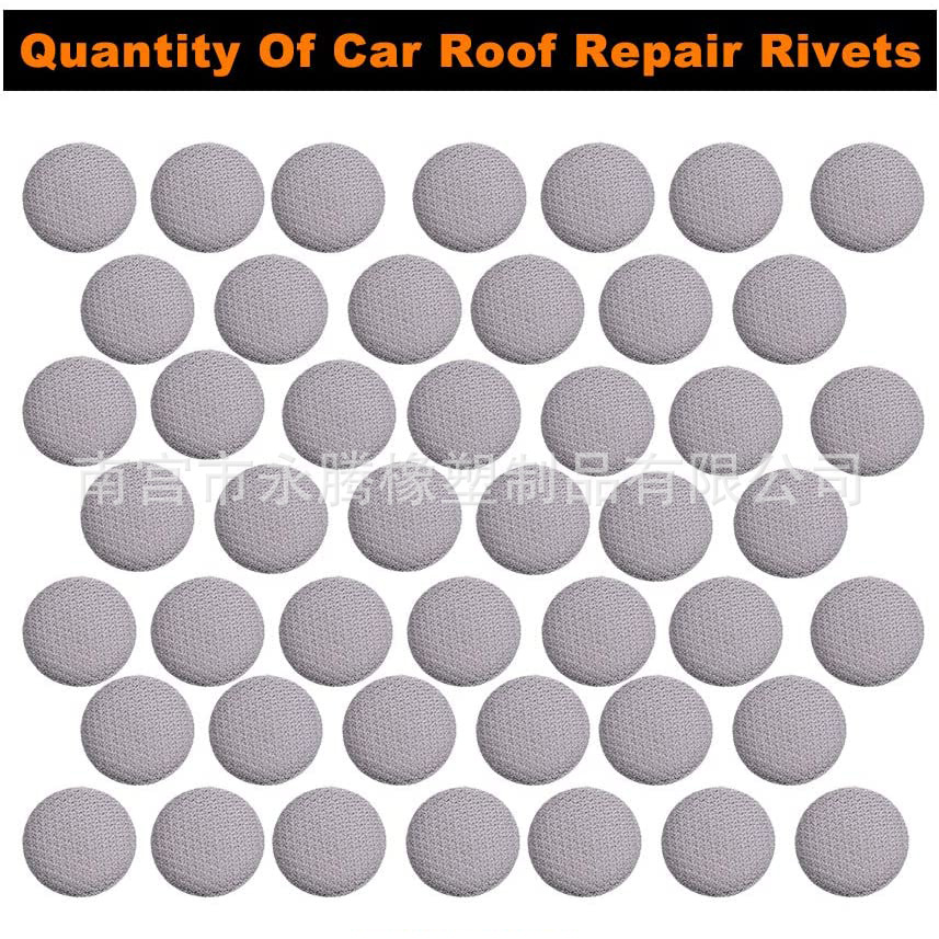 Hebilla de reparación de techo de coche beige gris 65 piezas de techo de coche hebilla fija