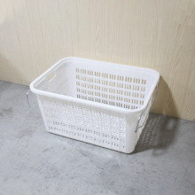 直供广州黄埔加厚塑料箩 农贸批发市场带铁把提手蔬菜运输周转筐