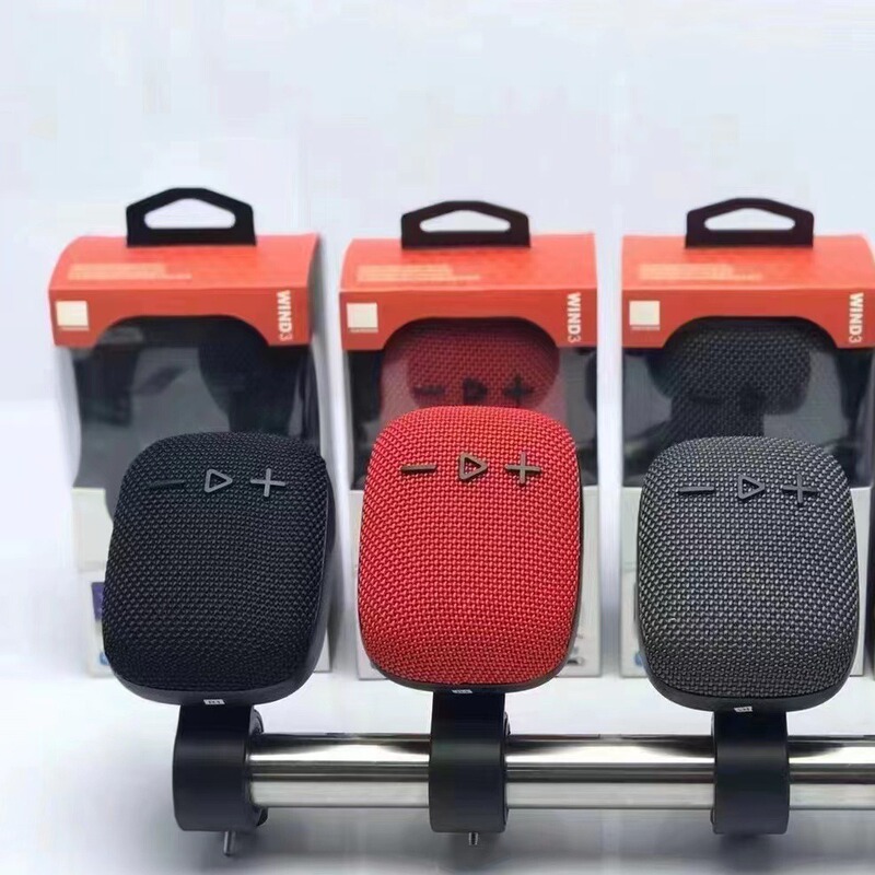 New WIND3 wireless Bluetooth speaker outdoor bicycle with fixed rack Mini Subwoofer card small stereo