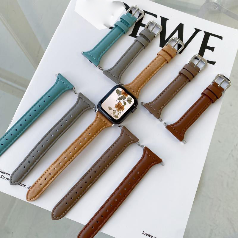 For iwatch6/5/4/9 on behalf of the band with small waist SE seven generations s8 strap simple fine s10 strap