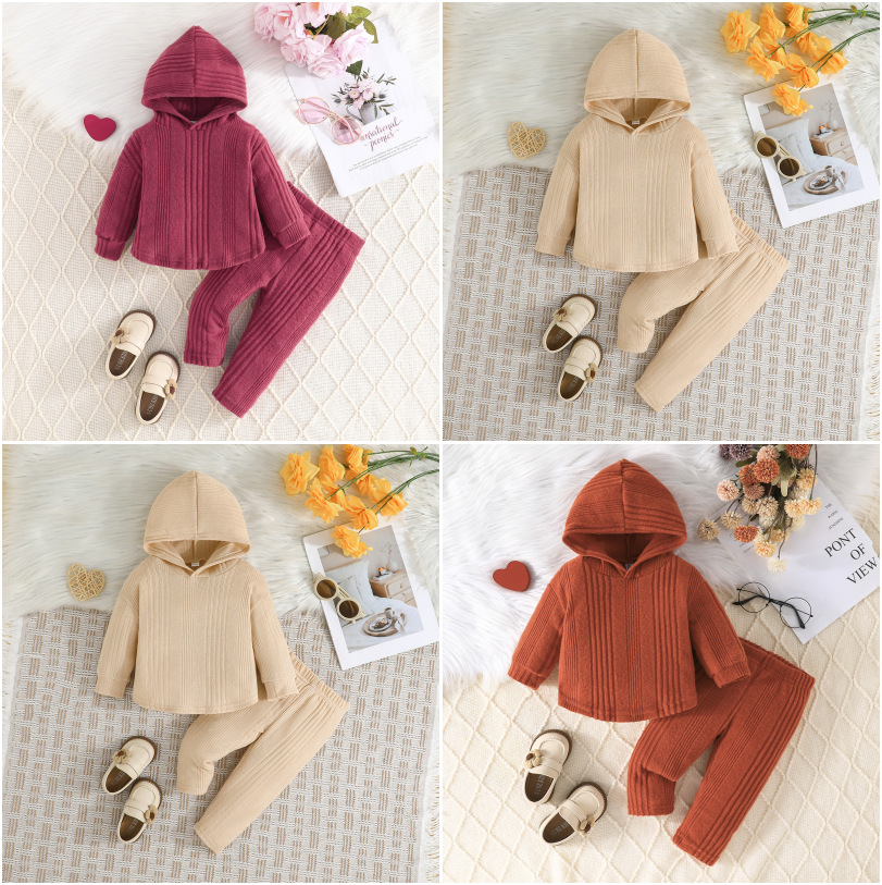 spring autumn children's set with hood