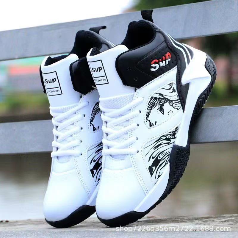 New cross-border men's basketball shoes, high-top Korean style fashion trendy sports casual shoes, student basketball shoes, trendy shoes New cross-border men's basketball shoes, high-top Korean style fashion trendy sports casual shoes, student basketball shoes, trendy shoes