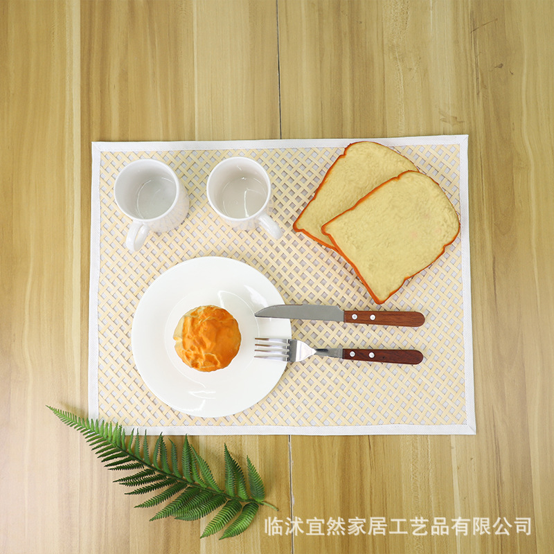 Yiran accesorios de seda de bambú tejidos a mano Estera de bambú duro pequeño diseño de la caja de almacenamiento de muebles Cruz de ratán de seda de Bambú