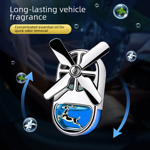 【Cross-border】New Car Perfume with Deer Design for Peaceful Journey, Car Air Freshener, Air Conditioning Vent Decorative Interior Accessory