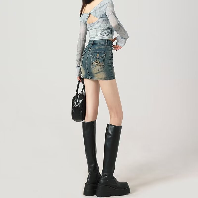 Stretch Jeans High Waist Slim Black Pants Tight Shorts Straight Wide Leg Hot Pants Women Summer 2023 New Style