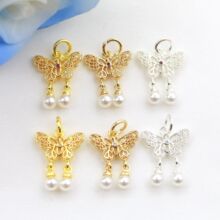 14K����ɫ ΢������U�պ����朵��� diy�ֹ�����朒�����l